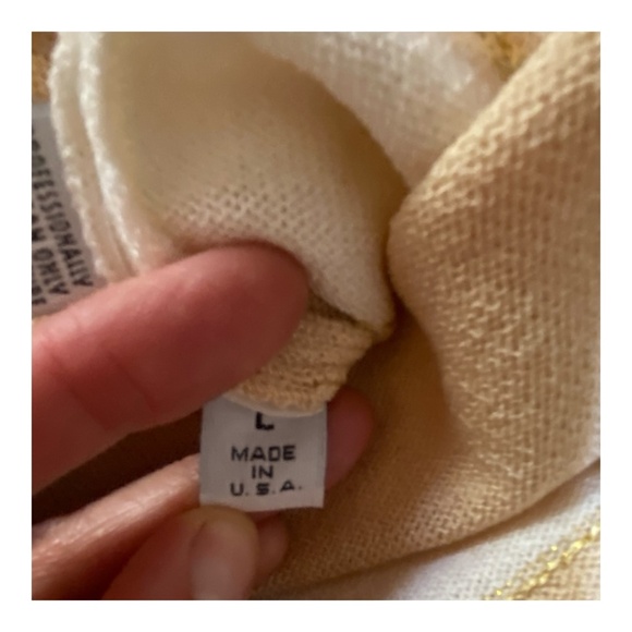 St. John Collection short sleeve striped sweater. Sz L - Picture 12 of 16